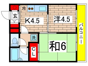 シャンテ吉野町の物件間取画像